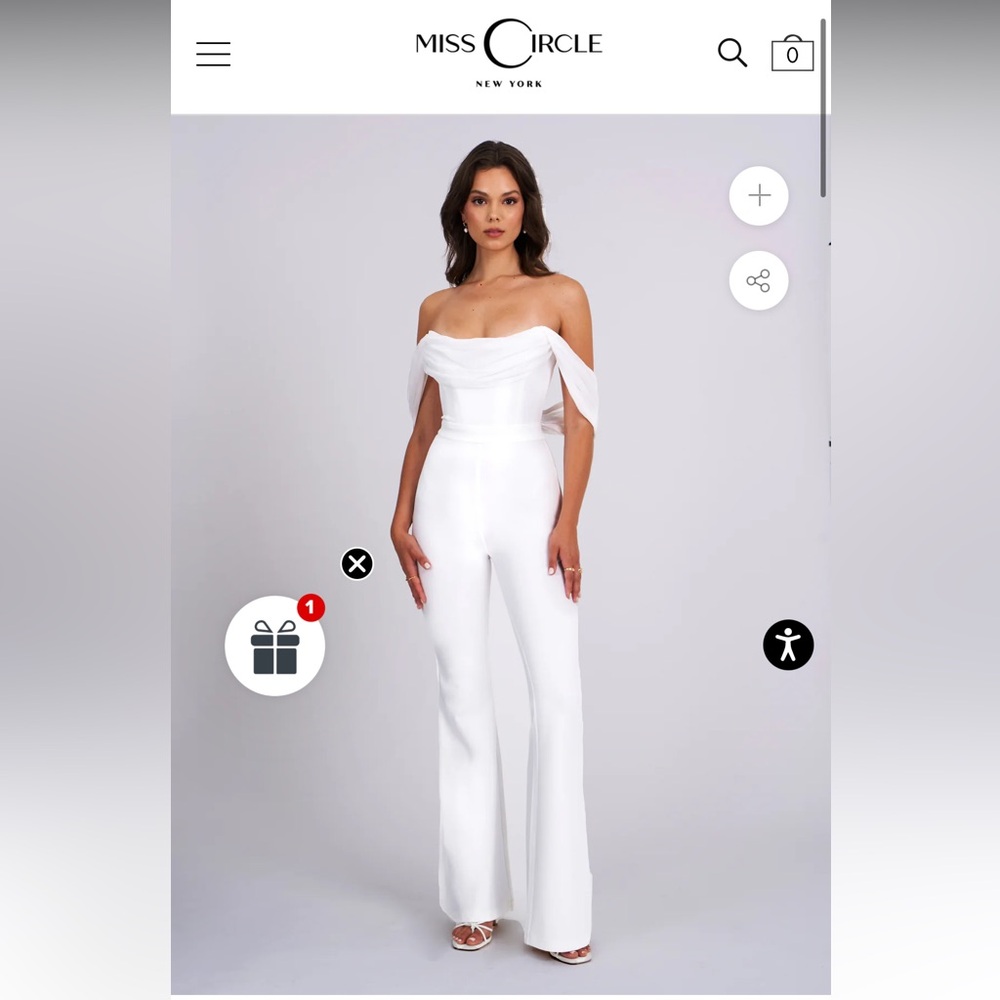 Bridal Off the Shoulder Jumpsuit